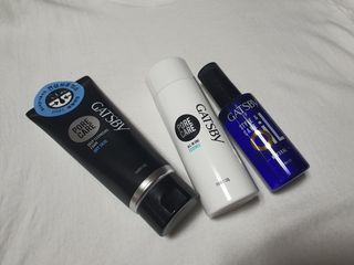 [갸스비] 명불허전, 남성을 위한 브랜드 갸스비의 올인원, 폼클렌징, 헤어오일 3종 — 5점을 준 리뷰어가 2021년 4월 올린 사용 사진