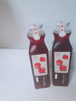 [바이윙클] 페르시아 유기농 석류 착즙주스 750ml 2병 + 선물박스 세트 — 4.5점을 준 리뷰어가 2022년 3월 올린 사용 사진