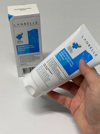 랑벨 수퍼내츄럴 아쿠아 수딩 크림 100ml — 5점을 준 리뷰어가 2023년 2월 올린 사용 사진