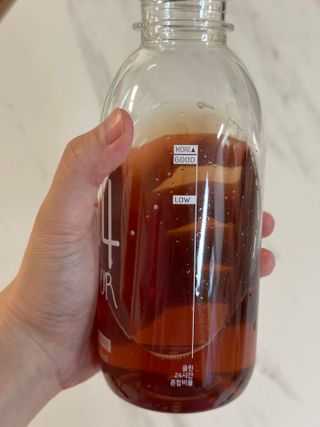 클린24시간 1BOX(5포) + 전용보틀(500ml) — 2.5점을 준 리뷰어가 2023년 5월 올린 사용 사진