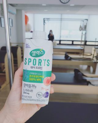 셀렉스스포츠 셀렉스 스포츠 웨이 프로틴 복숭아_ 330ml x 12팩 — 5점을 준 리뷰어가 2021년 3월 올린 사용 사진