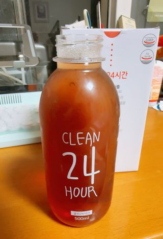 클린24시간 1BOX(5포) + 전용보틀(500ml) — 5점을 준 리뷰어가 2023년 7월 올린 사용 사진