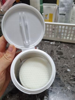랑벨 비타 에너지 잡티 앰플 패드 65매 (투명하고 밝은 얼굴 광채패드) — 4.5점을 준 리뷰어가 2022년 6월 올린 사용 사진