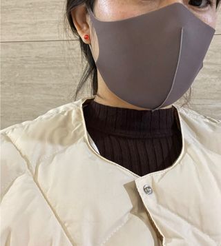 [에이블밤부] 리퓨어 쿠퍼 마스크 10color — 4점을 준 리뷰어가 2021년 1월 올린 사용 사진