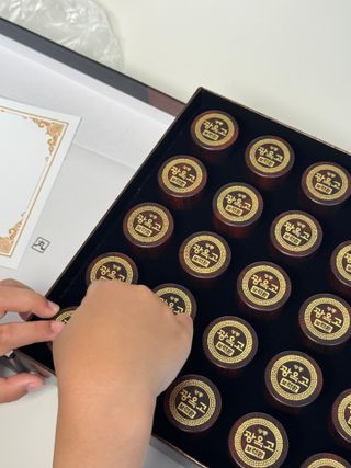 광동생활건강 프리 미션 [광동] 광옥고 보력환 (3.75 g x 30환) — 5점을 준 리뷰어가 2025년 7월 올린 사용 사진