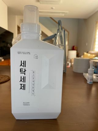 (주)바른양품 바른양품 친환경 세탁세제 1L — 5점을 준 리뷰어가 2022년 2월 올린 사용 사진