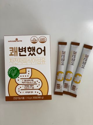 메이준뉴트리 쾌변했어 차전자피 식이섬유[30포/1박스] — 5점을 준 리뷰어가 2021년 6월 올린 사용 사진