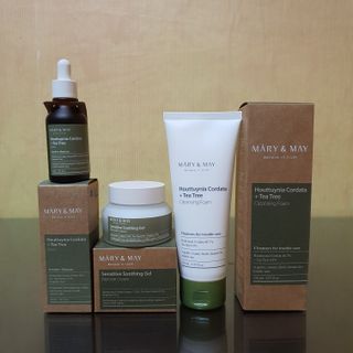 마리엔메이 센서티브 수딩 젤 크림 + 어성초 티트리 추출물 세럼 + 어성초 티트리 모공 클렌징 폼 — 4.5점을 준 리뷰어가 2021년 8월 올린 사용 사진