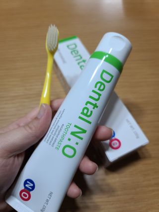 프리마인 유해균 뿐만 아니라 유익균까지 씻어내는 치약은 그만, 건강한 구강환경을 만드는 덴탈엔오 — 5점을 준 리뷰어가 2022년 11월 올린 사용 사진