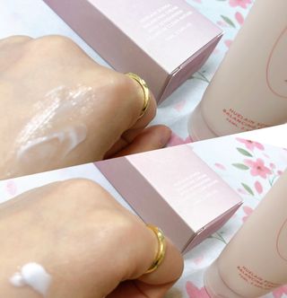 [휴랑] 오미자 2,000알로 피부 생기를 채워주는 밸런싱 크림 — 4.5점을 준 리뷰어가 2021년 10월 올린 사용 사진