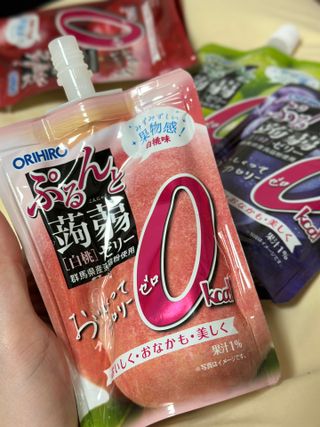 ORIHIRO 오리히로 곤약젤리 제로칼로리 130g 4종 4팩(맛별로 1팩씩) — 4점을 준 리뷰어가 2023년 2월 올린 사용 사진