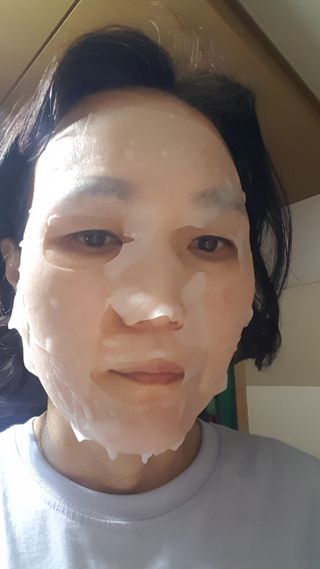 태그스킨 4스텝 주름개선 피부미백 영양 마스크팩 3개 세트(최신버전) — 5점을 준 리뷰어가 2022년 7월 올린 사용 사진