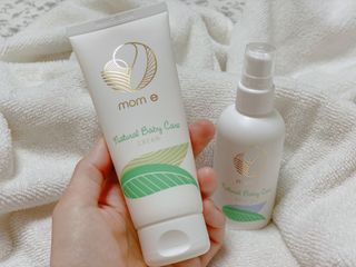 mom e 맘이 내추럴 베이비 케어 크림+바디오일 — 5점을 준 리뷰어가 2021년 1월 올린 사용 사진