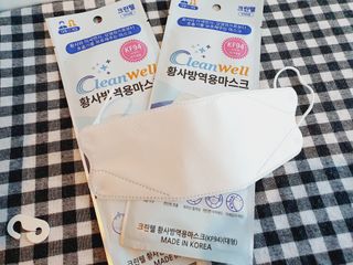 나무드 [50매입] 국내생산 KF94 크린웰 황사방역용 마스크 대형 — 5점을 준 리뷰어가 2021년 11월 올린 사용 사진