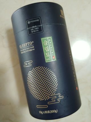 프리마인 자체 기업부설 연구소에서 찾아낸 건강한 수면의 비밀.  슬립토 플러스 30포 — 5점을 준 리뷰어가 2021년 9월 올린 사용 사진