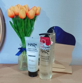 헤어플러스 제로클리어 샴푸 500ml, 두피팩 210ml 2종SET — 5점을 준 리뷰어가 2021년 3월 올린 사용 사진
