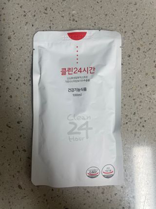 클린24시간 1BOX(5포) + 전용보틀(500ml) — 5점을 준 리뷰어가 2022년 9월 올린 사용 사진