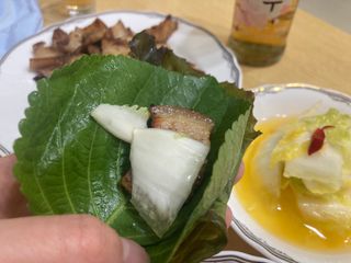셰프애찬 단호박 백김치 1kg — 5점을 준 리뷰어가 2022년 10월 올린 사용 사진