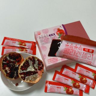 헬스업_쁘띠쁘띠석류콜라겐젤리_20g x 14포 — 5점을 준 리뷰어가 2021년 2월 올린 사용 사진