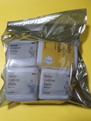 디어엘로디 프리미엄 유기농 유아 솜티슈 40매 3Pack +60매 1Pack 혼합형 — 5점을 준 리뷰어가 2021년 4월 올린 사용 사진