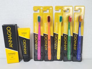[지오클린] 안나지오 구취케어  기능성 치약 칫솔 세트 (칫솔 5 개+치약 100g 1 개 ) — 5점을 준 리뷰어가 2022년 7월 올린 사용 사진