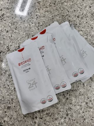 클린24시간 1BOX(5포) + 전용보틀(500ml) — 5점을 준 리뷰어가 2022년 12월 올린 사용 사진