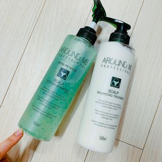 어라운드미 [어라운드 미] 탈모 증상 완화 스칼프 샴푸 + 두피 영양 공급 트리트먼트 — 5점을 준 리뷰어가 2021년 7월 올린 사용 사진