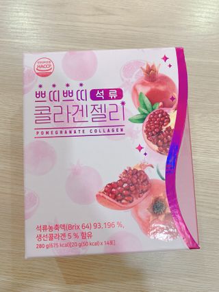 헬스업_쁘띠쁘띠석류콜라겐젤리_20g x 14포 — 5점을 준 리뷰어가 2021년 1월 올린 사용 사진