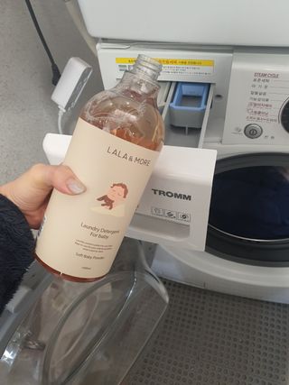 라라앤모어 유아 액체세제+세탁기클리너 — 5점을 준 리뷰어가 2022년 3월 올린 사용 사진