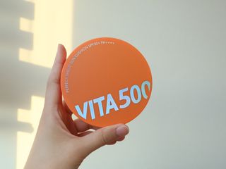 광동생활건강 MF[광동] 비타500✨주름개선·미백·SPF50+🌞퍼펙트쉴드 빅 선쿠션 본품 — 5점을 준 리뷰어가 2024년 5월 올린 사용 사진