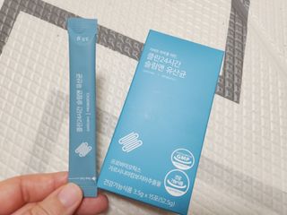 클린24시간 슬림앤유산균 1박스 (3.5g X 15포) — 3점을 준 리뷰어가 2022년 10월 올린 사용 사진