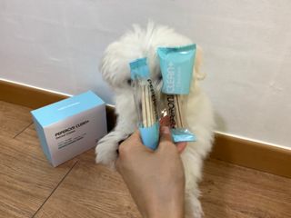 페페로니 2종 세트 클린플러스 덴탈껌 치킨+덕 — 4점을 준 리뷰어가 2021년 8월 올린 사용 사진