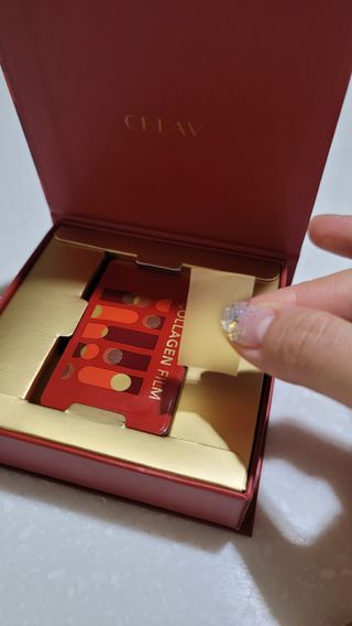 프리마인 귀족의 콜라겐, 92배 흡수율. 럭셔리 프리미엄 셀라브 콜라겐필름 30매 — 4.5점을 준 리뷰어가 2022년 4월 올린 사용 사진