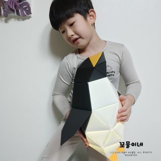[폴리곤즈] 허들린 패밀리 DIY 블록 세트 (허들린 펭귄 블록+미니허들린 펭귄 블록) — 5점을 준 리뷰어가 2022년 4월 올린 사용 사진