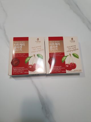 자연에온 가득담은 몽모랑시 타트체리 콜라겐 젤리스틱 — 5점을 준 리뷰어가 2021년 1월 올린 사용 사진