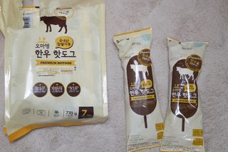 오마뎅 한우핫도그 — 5점을 준 리뷰어가 2021년 6월 올린 사용 사진