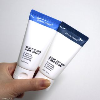 더마포레스트 마데카소사이드 리페어 크림,  모이스처라이징 아쿠아크림 — 5점을 준 리뷰어가 2021년 8월 올린 사용 사진