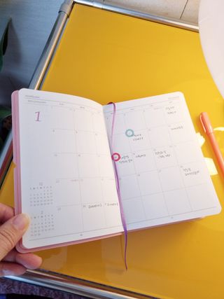 리훈 2023년 이야기다이어리 숏 날짜형 — 5점을 준 리뷰어가 2023년 1월 올린 사용 사진