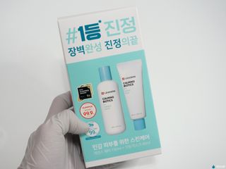 리더스코스메틱 리더스 카밍 바이오틱스 #1등 진정 기획세트 [에센스 워터150ml + 크림 마스크80ml] — 5점을 준 리뷰어가 2022년 9월 올린 사용 사진