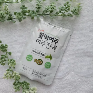 참유원 특허제조 활력 여주진액 여주즙 50포 — 5점을 준 리뷰어가 2022년 3월 올린 사용 사진
