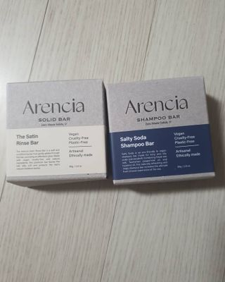 Arencia 아렌시아 솔티소다 샴푸바, 더 새틴 린스바 세트 — 3점을 준 리뷰어가 2021년 6월 올린 사용 사진