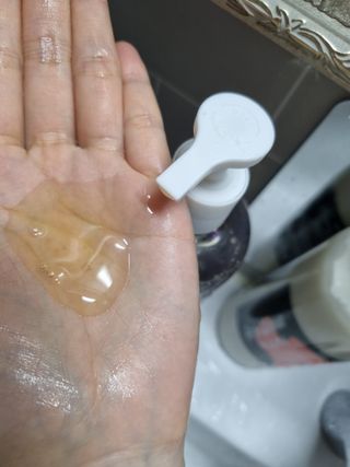 와프랩 운동하는 여성을 위한 더블유 미세먼지 세정 약산성 천연유래 샴푸 — 5점을 준 리뷰어가 2022년 3월 올린 사용 사진