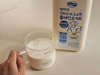 *구매평_[덴마크] 진하고 더 고소한 무가당 플레인 요거트 1.8L — 4.5점을 준 리뷰어가 2025년 10월 올린 사용 사진