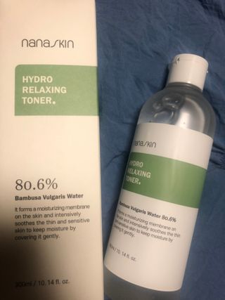 나나스킨 하이드로릴렉싱토너 — 5점을 준 리뷰어가 2021년 4월 올린 사용 사진