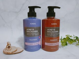 쿤달 [KUNDAL 공식] 프리미엄 헤어 케어 스페셜 세트 샴푸 500ml &amp; 트리트먼트 500ml — 5점을 준 리뷰어가 2021년 3월 올린 사용 사진