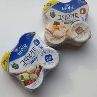 매일바이오 그릭요거트 오리지널 플레인 4개, 로스터리 커피믹스 4개 — 5점을 준 리뷰어가 2021년 12월 올린 사용 사진