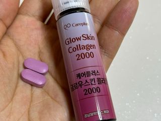 [경남제약헬스케어] 케어플러스 글로우스킨 콜라겐 2000 1박스(10일분) / 피부기능성 이중제형 마시는콜라겐 — 4점을 준 리뷰어가 2024년 7월 올린 사용 사진