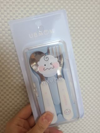 유비맘 스푼포크 케이스 세트 1+1 _컬러랜덤 발송 — 5점을 준 리뷰어가 2020년 12월 올린 사용 사진