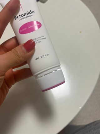 에이치투오랩 엑토마이드 더마크림 — 5점을 준 리뷰어가 2023년 1월 올린 사용 사진