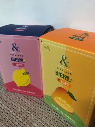 비타앤C 레몬맛, 망고맛 — 4.5점을 준 리뷰어가 2021년 4월 올린 사용 사진